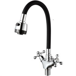 Смеситель для кухни с гибким изливом D-Lin D153810-1T - фото 19256