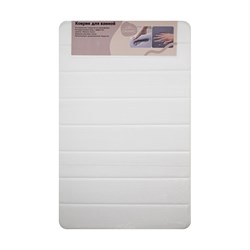 Коврик в ванную Memory с эффектом восстановления одинарный БЕЛЫЙ 50 х 80 см - фото 30335