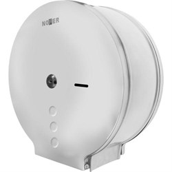 Диспенсер для туалетной бумаги Nofer круглый из нержавеющей стали глянцевый 280*272*115 - фото 30773