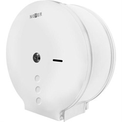 Диспенсер для туалетной бумаги Nofer круглый из нержавеющей стали белый 280*272*115 - фото 30775