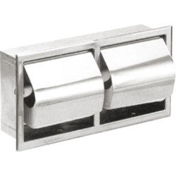 Двойной  горизонтальный встраиваемый диспенсер для туалетной бумаги - фото 30801