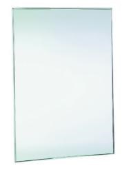 зеркало антивандальное 800х600 с рамкой из нержавеющей стали матовой - фото 30849