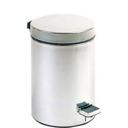 Ведро из нерж. стали 12 л. матовое с педалью 09100.12.S, шт - фото 31143