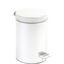 Ведро из нерж. стали белое 12 л. с педалью 09100.12.W, шт - фото 31155