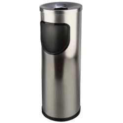 Пепельница уличная круглая из нержавеющей стали матовый - фото 31207