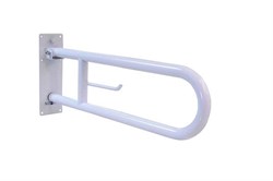 Поручень полукруглый для людей с огр. Возможностями 600 мм белый эпоксидная краска - фото 31240