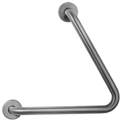 Поручень угловой 60? с двумя точками опоры матовый 15069.S - фото 31267