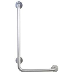 Поручень угловой правый  для людей с ограниченными возможностями, матовый. - фото 31273