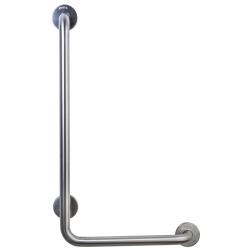 Поручень угловой правый  для людей с ограниченными возможностями, глянцевый. - фото 31274