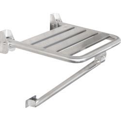 Сиденье для душа с дополнительной трубкой опоры из нержавеющей стали матовой, шт - фото 31307