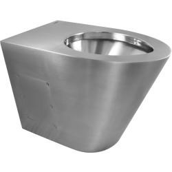 Унитаз из нержавеющей стали без сливного бака матовый 390х355х540 - фото 31340