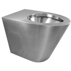 Унитаз из нержавеющей стали без сливного бака глянцевый 390х355х540 13012.B - фото 31341