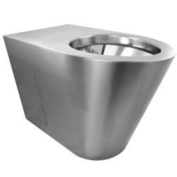 Унитаз из нержавеющей стали без сливного бака глянцевый 390х355х640 13013.B - фото 31343