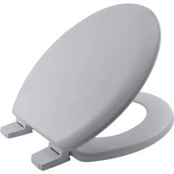 Сиденье для туалета деревянное серое - фото 31351