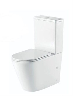 Унитаз напольный с бачком,сиденье s/close Nofer Nantes 23001 белый - фото 31480