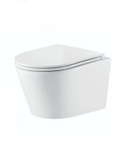 Унитаз подвесной, сиденье s/close Nofer Nantes 515x355мм 23013 белый - фото 31484