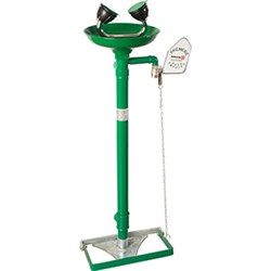 Аварийная раковина для промывки глаз из полипропилена с рычагом и педалью - фото 31517