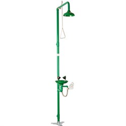 Аварийный душ с раковиной для промывки глаз из полипропилена , SC700, шт - фото 31529