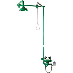 Аварийный душ и раковина для глаз установка над дверью, полипропилен., шт - фото 31534