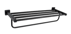 Полка D250222 для полотенец, 60 см, черная - фото 31659