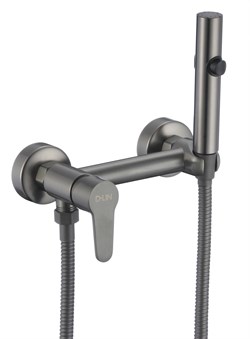 Смеситель с гигиеническим душем D180202-S,  графит - фото 32636