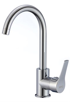 Смеситель для кухни с высоким поворотным изливом D155418-6,  хром - фото 32646