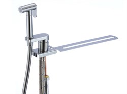 Смеситель с планкой на унитаз с гигиеническим душем D182204,  хром - фото 32653