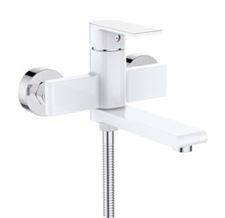 Смеситель для ванны с коротким изливом D130363-C,  белый - фото 32669