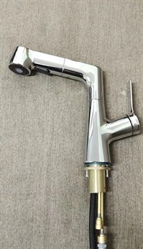 Смеситель для раковины/кухни с выдвижным изливом D158374,  хром - фото 32732