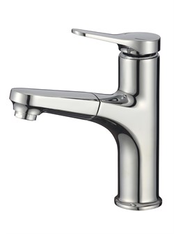 Смеситель для раковины/кухни с выдвижной лейкой D158367,  хром - фото 32768