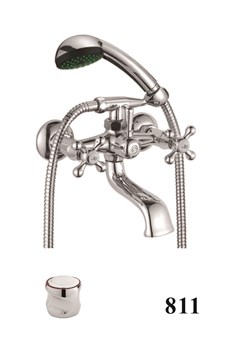 Смеситель для ванны с поворотным изливом D130811,  хром - фото 33136