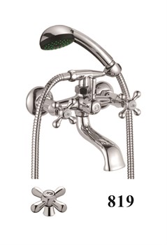 Смеситель для ванны с поворотным изливом D130819,  хром - фото 33137