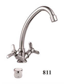 Смеситель для кухни с поворотным изливом  D151811,  хром - фото 33190