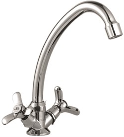 Смеситель для кухни с поворотным изливом  D151818,  хром - фото 33191