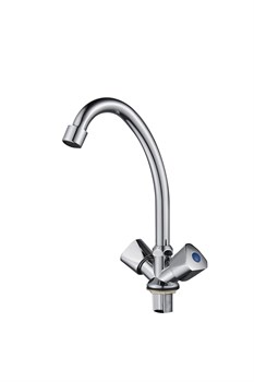 Смеситель для кухни  с поворотным изливом  D151824-1,  хром - фото 33199