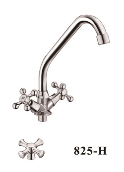 Смеситель для кухни  с поворотным изливом  D151825-H,  хром - фото 33203