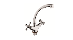 Смеситель для кухни  с поворотным изливом  D153808-B,  хром - фото 33211