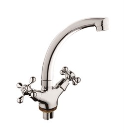 Смеситель для кухни  с поворотным изливом  D153810-B,  хром - фото 33212