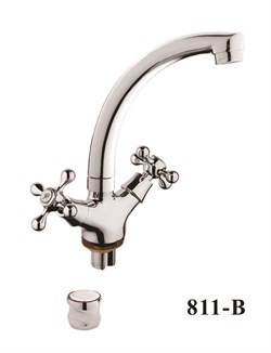 Смеситель для кухни  с поворотным изливом  D153811-B,  хром - фото 33213