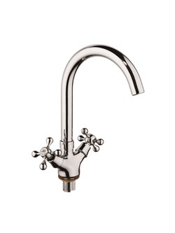 Смеситель для кухни  с поворотным изливом  D153810-E,  хром - фото 33219