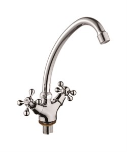 Смеситель для кухни  с поворотным изливом  D153810-G,  хром - фото 33224