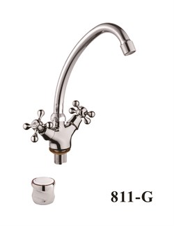 Смеситель для кухни  с поворотным изливом  D153811-G,  хром - фото 33225