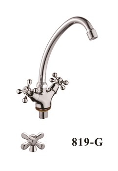 Смеситель для кухни  с поворотным изливом  D153819-G,  хром - фото 33229