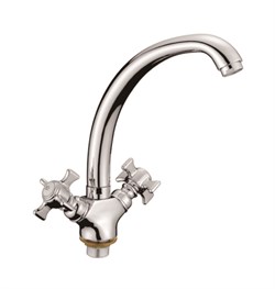 Смеситель для кухни  с поворотным изливом D156807,  хром - фото 33244