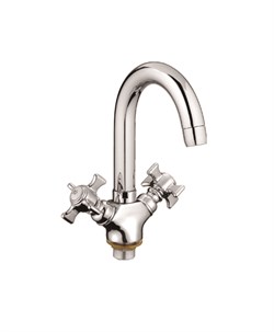 Смеситель для раковины/кухни с поворотным изливом D156807-D,  хром - фото 33249