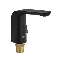 Смеситель сенсорный для раковины, с регулировкой температуры воды на корпусе, цвет ЧЁРНЫЙ. - фото 39081