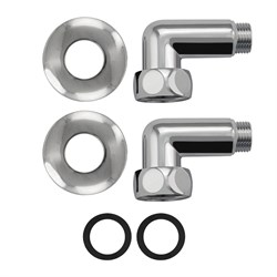 Американка хромированная, угловая, к полотенцесушителю, 1х1/2. г/ш - фото 41563