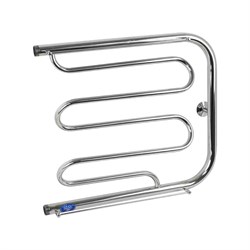 Полотенцесушитель ФОКСТРОТ-ЛИАНА с ПОЛКОЙ 500х600 мм, труба - "1" x 2 мм, нержавеющая сталь, полированная - фото 41606