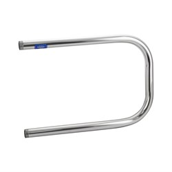 Полотенцесушитель П-образный 320х500 мм, труба - "1" x 2 мм, нержавеющая сталь, полированная - фото 41657