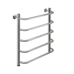 Полотенцесушитель СКОБА, 500х600 мм, труба - "1" x 2 мм, нержавеющая сталь, полированная - фото 41700